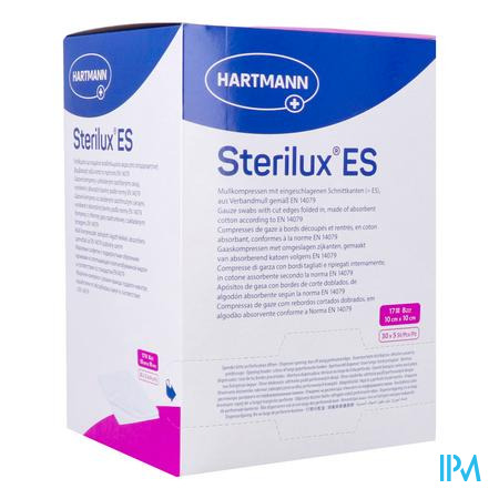 Sterilux Es 10x10cm 8pl.st. 30x5 P/s