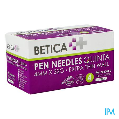 Betica Pen Needles Quinta 4mmx32g 100