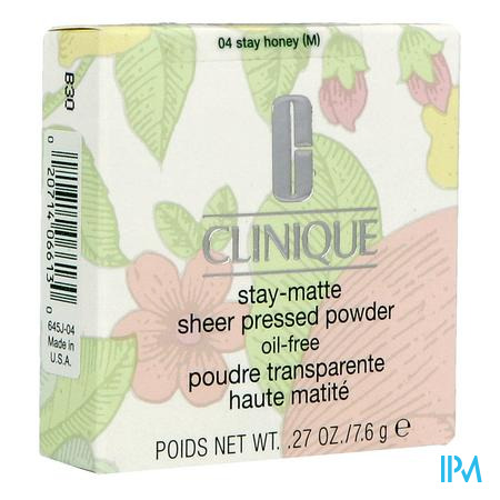 Clinique Stay Matte Pressed Powder Stay Honey 7,6g