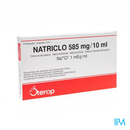 Natriclo Amp Inj 10 X 585mg/10ml