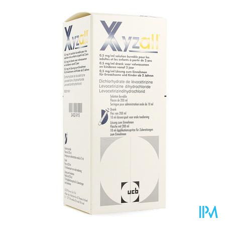 Xyzall 0,5mg/ml siroop opl. (200ml)