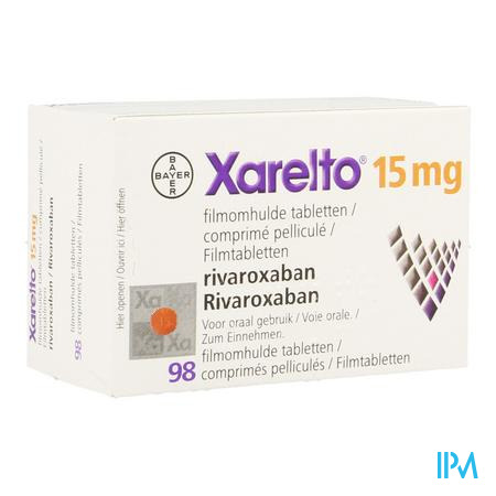 Xarelto 15mg Filmomh Tabl 98 X 15mg