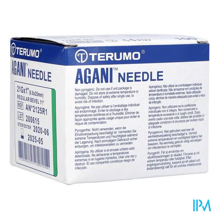 Terumo Naald Agani 21g 1 Rb Groen 100