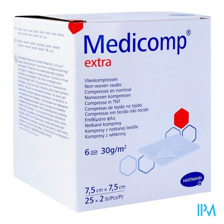 Medicomp 7,5x7,5cm 6pl. St. 25x2 P/s