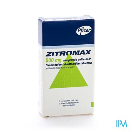 Zitromax 500mg Filmomh Tabl 3 X 500mg
