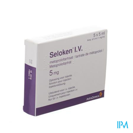 Seloken Amp Iv 5 X 5mg/5ml