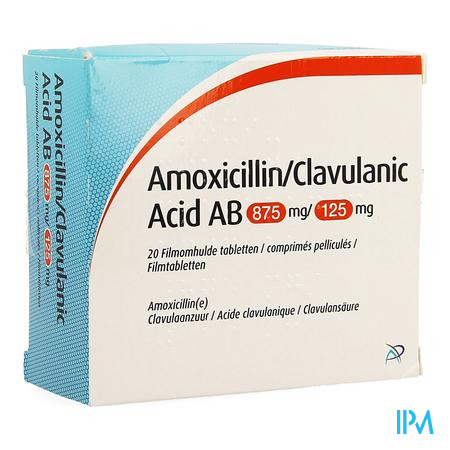 Amoxicillin Clavulanic Acid Ab 875mg/125mg Comp 20