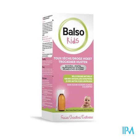 Balso Kids Sirop Toux S/sucre 125ml+pipette