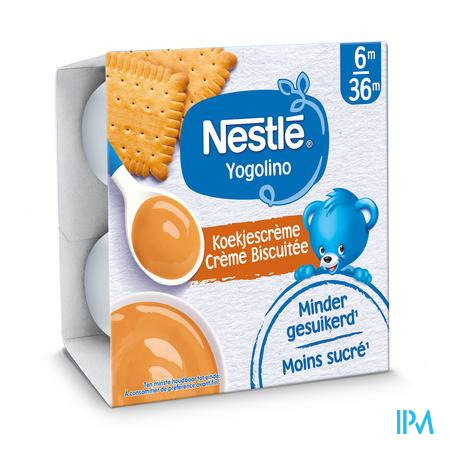 Nestle Baby Dessert Koekjescreme Pot 4x100g