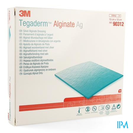 Tegaderm Alginate Ag 10cmx10cm 10 90312