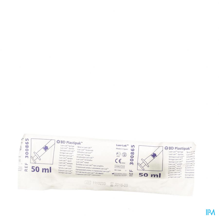 Bd Plastipak Spuit Z/nld Luer-lok 50-60ml 1 300865