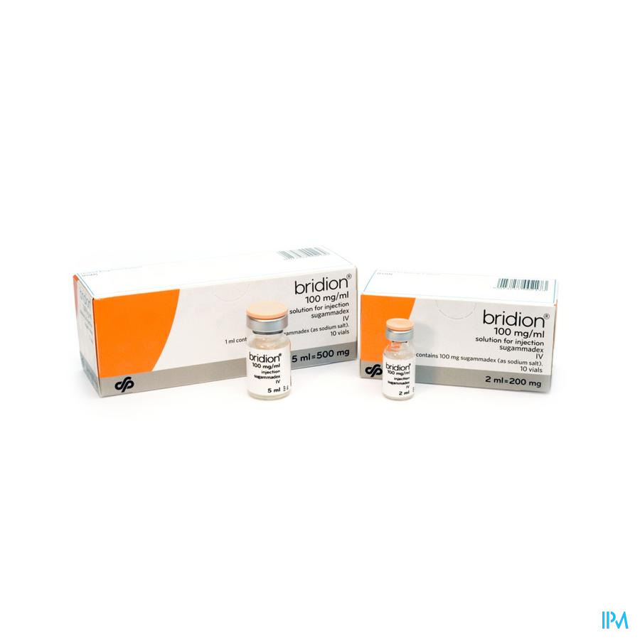 Bridion® 100mg/ml Oplossing Voor Injectie ( Flacon 5ml)