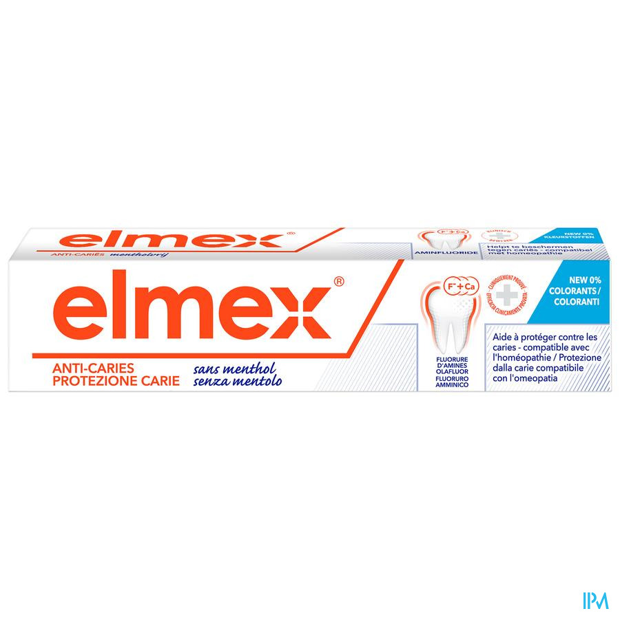 Elmex A/caries Z/menthol Tandpasta Tube 75ml