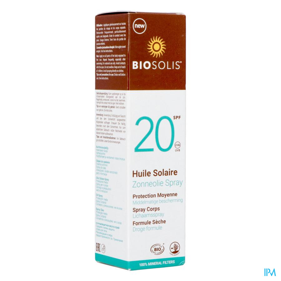 Biosolis Zonne Olie Ip20 Spray 100ml