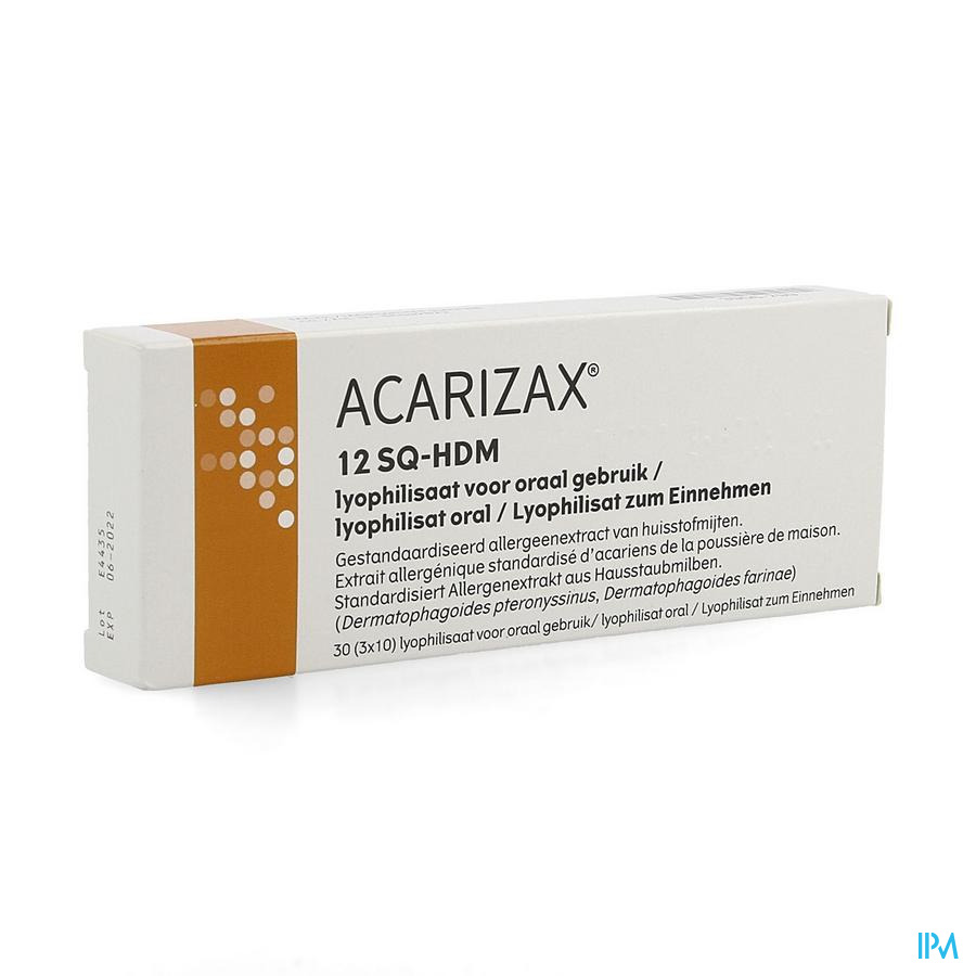 Acarizax Lyophilisaat Sublinguaal Smelttablet 30