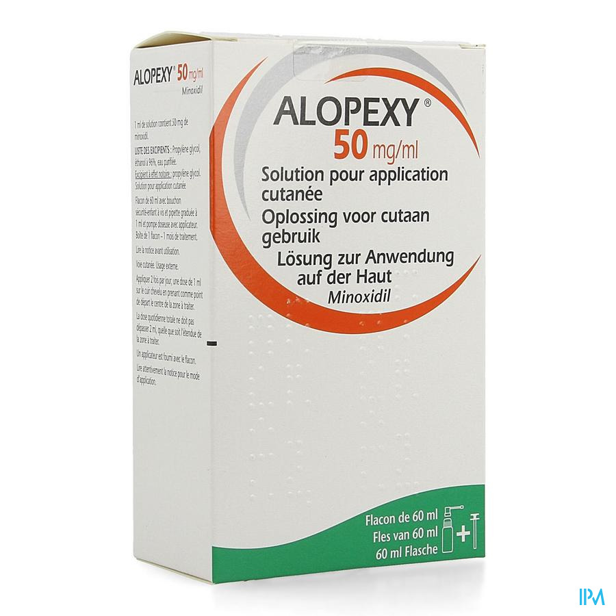 Alopexy 50mg/ml Opl Cutaan Gebruik Fl 1x60ml