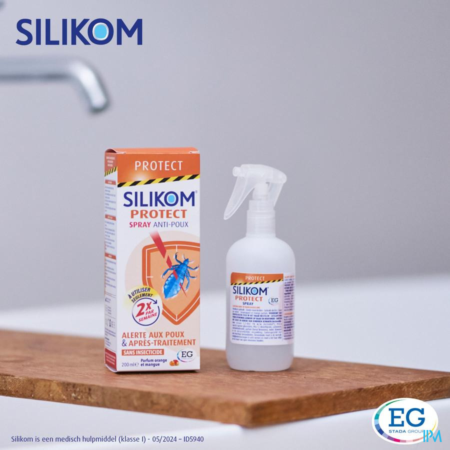 Silikom Protect Lotion Luizen          Spray 200Ml