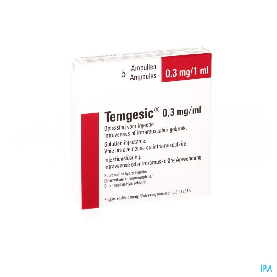 Temgesic Amp 5 X 0,3mg/ml