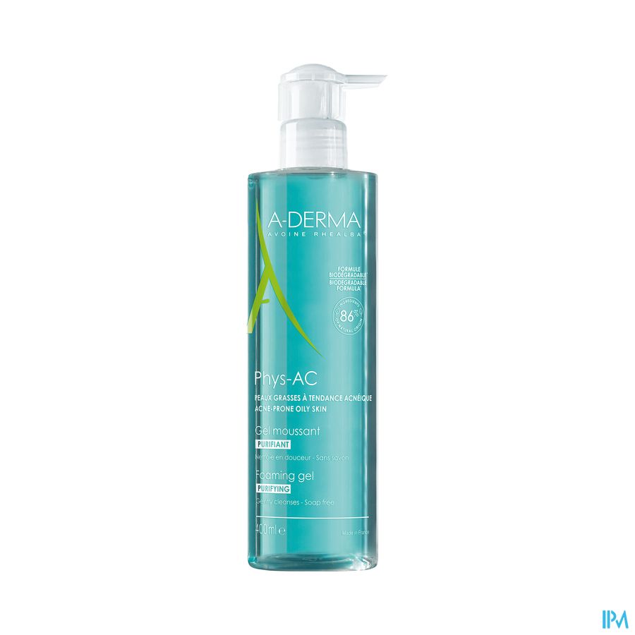 Aderma Phys-ac Gel Moussant Purifiant 400ml