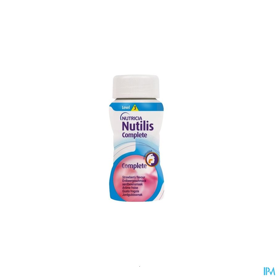 Nutilis Complete Stage 1 Aroma Aardbei Flessen 4x125ml Nutilis Complete Stage 1 Aroma Aardbei Flessen 4x125ml
