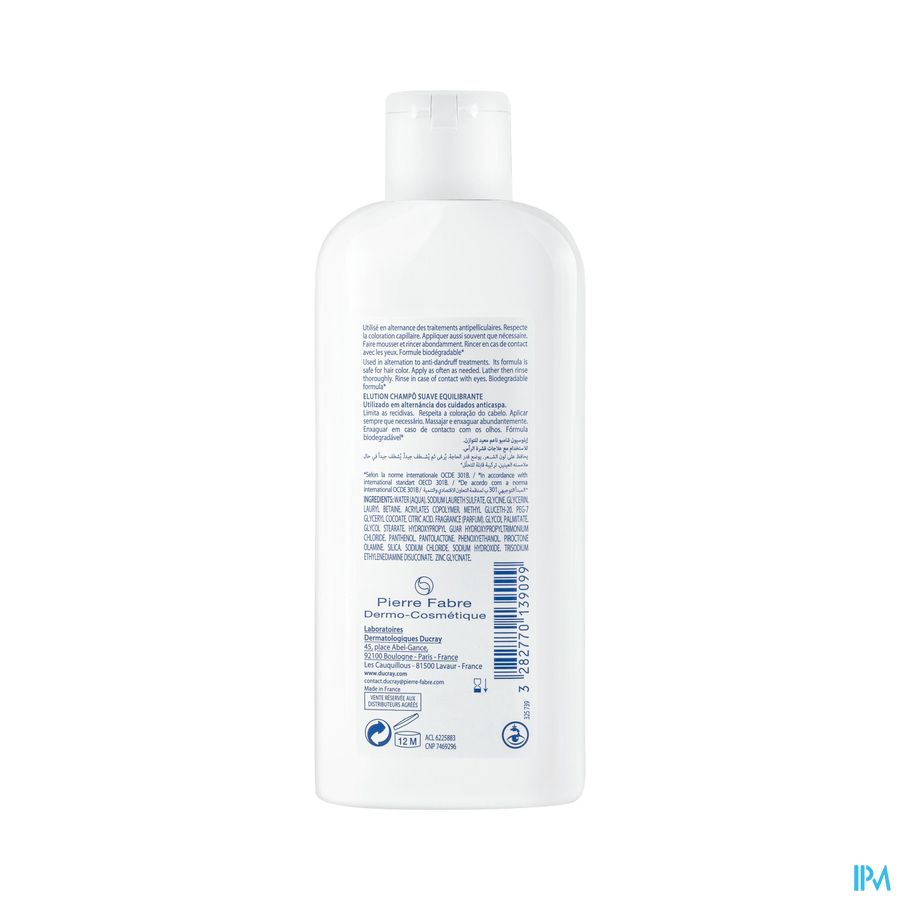 Ducray Elution Sh Zacht Evenwichtherstellend 200ml 4