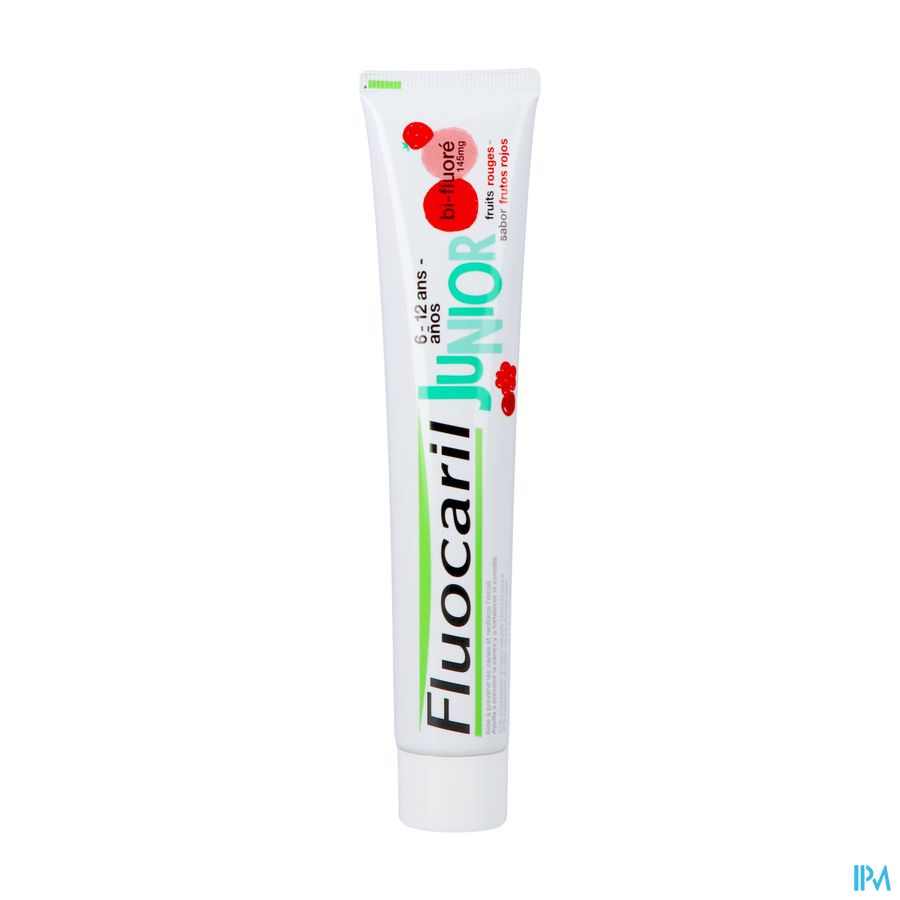 Fluocaril Tandpasta Junior Rood Fruit 75ml Nf 7