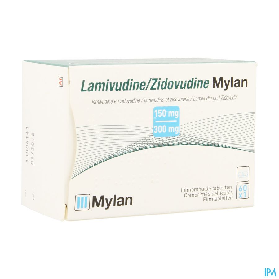 Lamivudine/zidovudine Viatris 150/300mg Film.tab60 Lamivudine/zidovudine Viatris 150/300mg Film.tab60