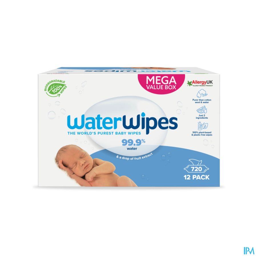 Waterwipes Lingettes Biodegradable 720 1