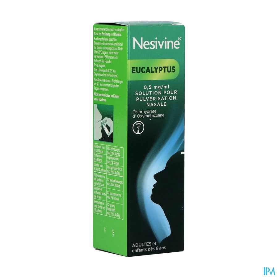 Nesivine Eucalyptus 0,5mg/ml Sol Pulv Nasal 15ml Nesivine Eucalyptus 0,5mg/ml Sol Pulv Nasal 15ml