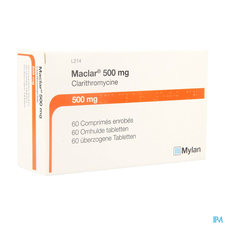 Maclar Tabl 60 X 500mg Maclar Tabl 60 X 500mg