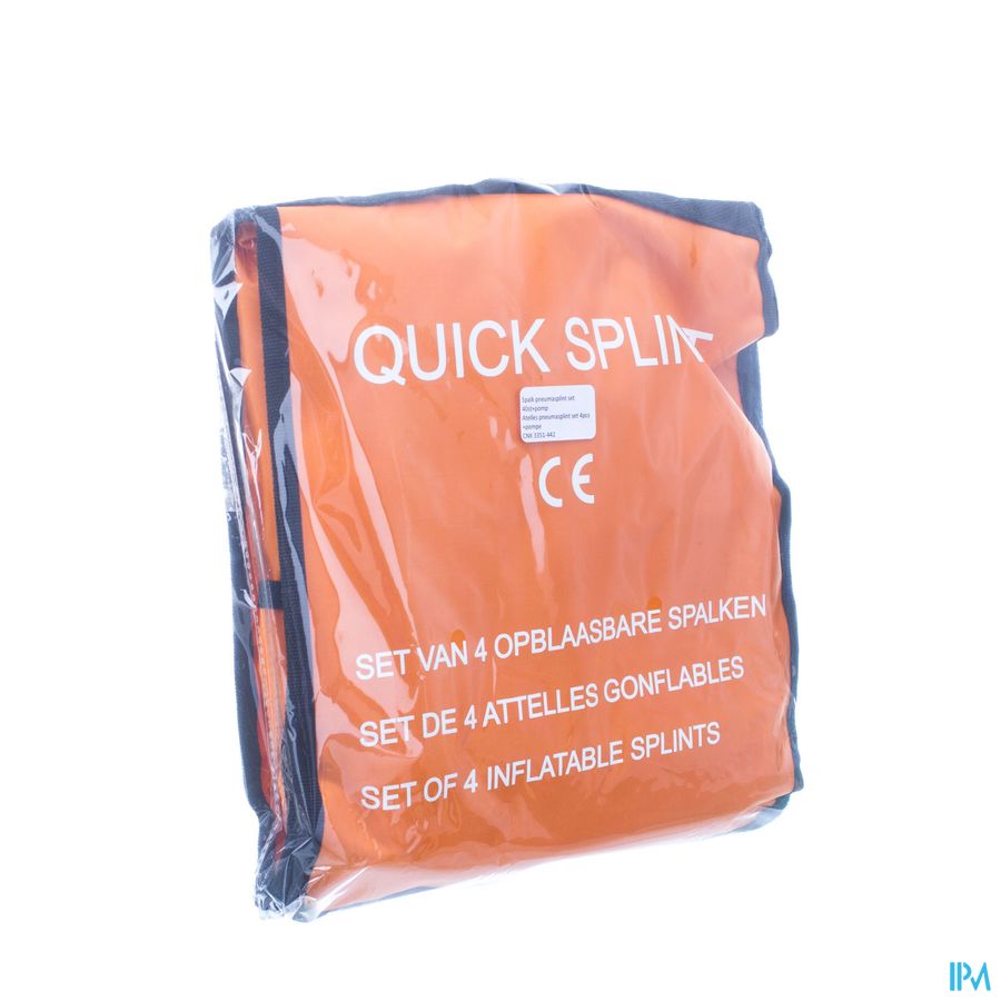 Spalk Pneumasplint Set Compleet 4st+pomp Covarmed Spalk Pneumasplint Set Compleet 4st+pomp Covarmed