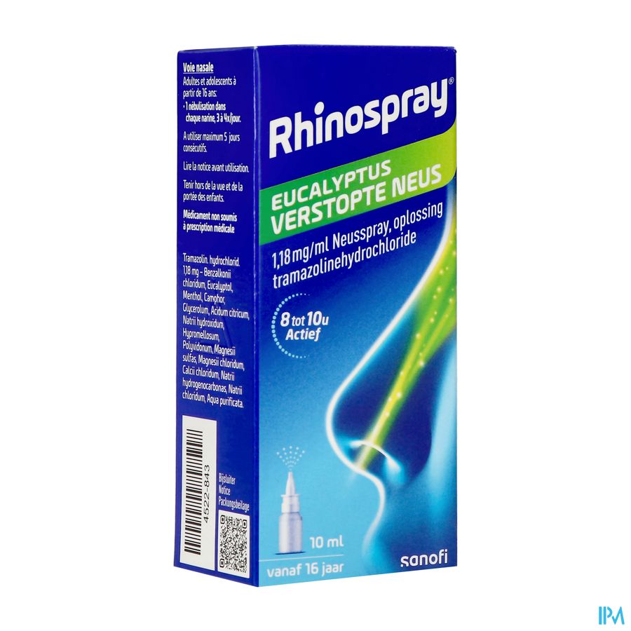 Rhinospray+eucal.verst.neus 1,18mg/ml Neusspr 10ml Rhinospray+eucal.verst.neus 1,18mg/ml Neusspr 10ml