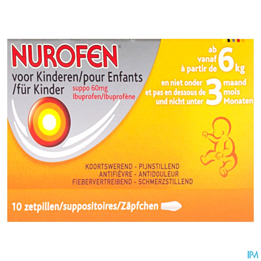 Nurofen Enfant 60mg Suppo 10x60mg 3