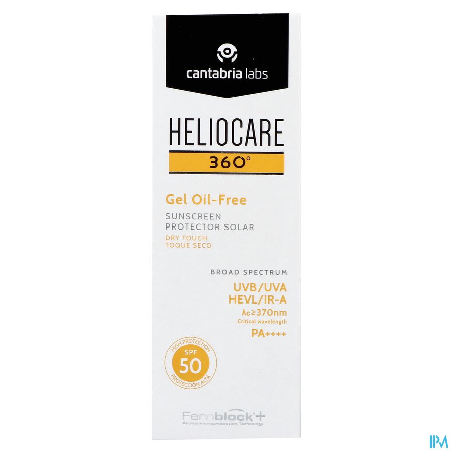 Heliocare 360 Gel Oil Free Ip50 Tube 50ml