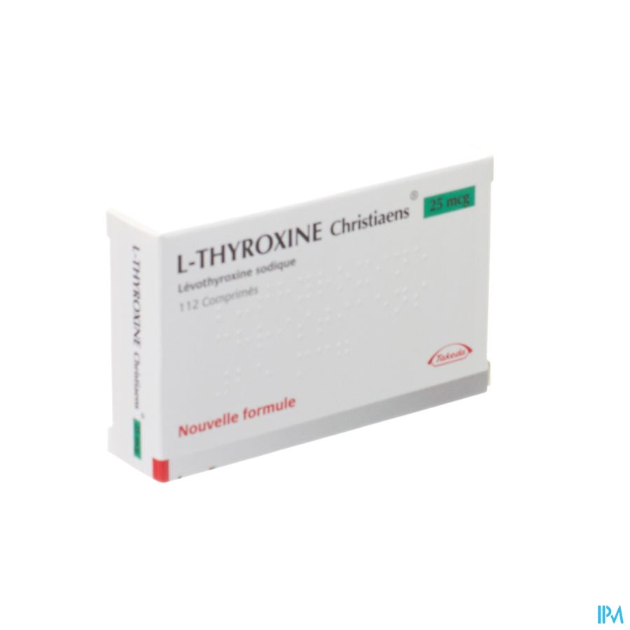 l Thyroxine Christiaens Comp 112x0,025mg l Thyroxine Christiaens Comp 112x0,025mg