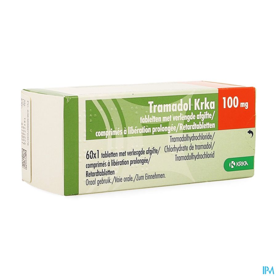 Tramadol Krka 100mg Verl.afgifte Comp 60 X 100mg Tramadol Krka 100mg Verl.afgifte Comp 60 X 100mg