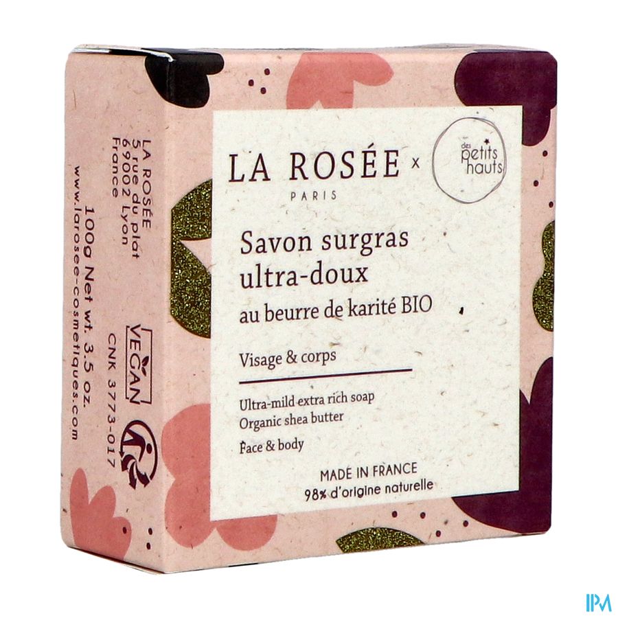La Rosee Savon Surgras Ultra Doux Naturel 100g