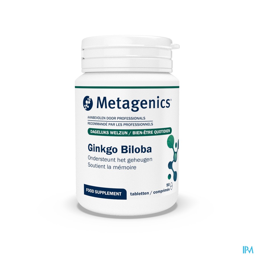 Ginkgo Biloba Tabl 90x60mg 1647 Metagenics