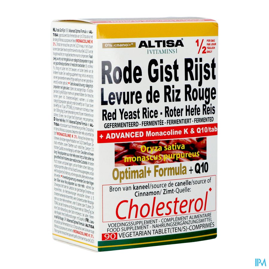 Altisa Rode Gist Rijst Optimal Formula Tabl 90 Nf Altisa Rode Gist Rijst Optimal Formula Tabl 90 Nf