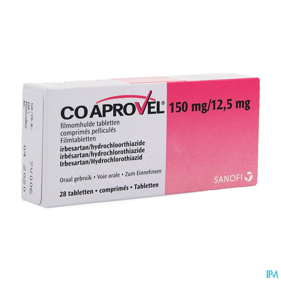 Coaprovel Comp 28 X 150mg/12,5mg Coaprovel Comp 28 X 150mg/12,5mg