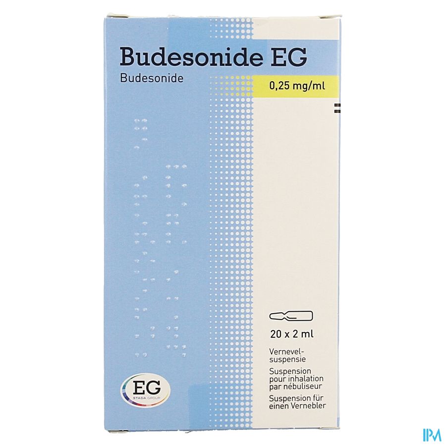 Budesonide EG 0,25Mg/Ml Vernevelsusp Amp 20X2Ml 3