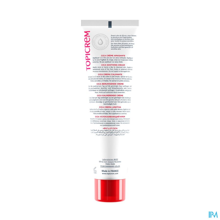 Topicrem Cica Verzachtende Creme Tube 100ml 1