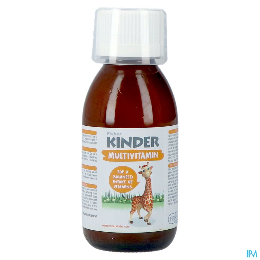 Fisher Kinder Multivitaminen Siroop 125ml 8