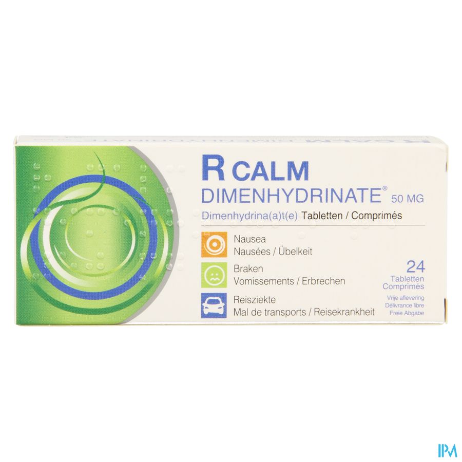 R Calm Dimenhydrinate Tabl 24 2