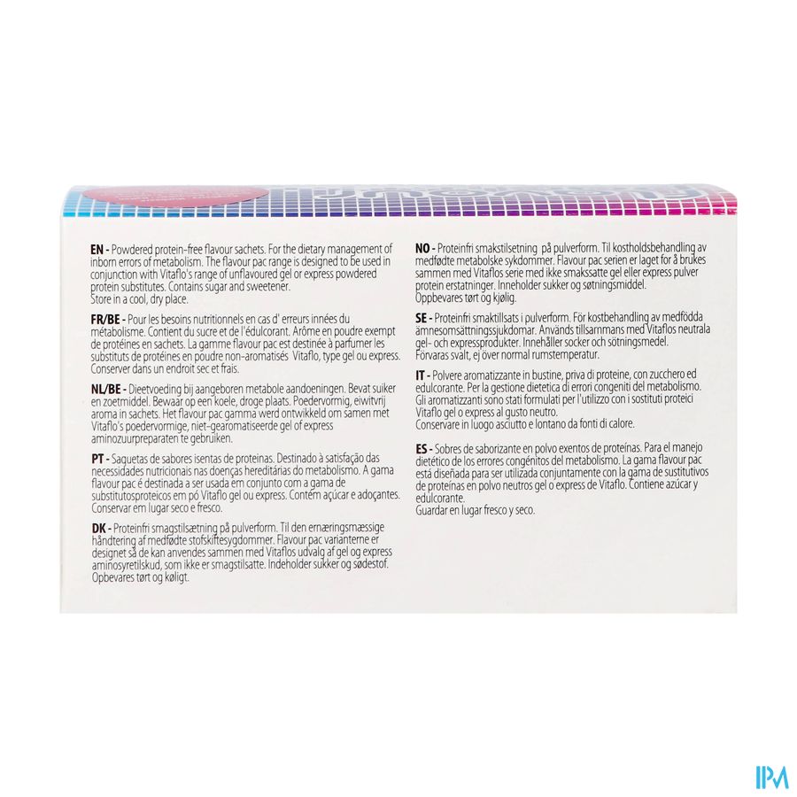 Flavour Pac Framboos Zakje 30x4g 1