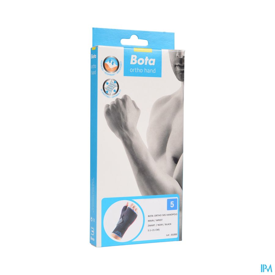 Bota Ortho Handpolsbandage 505 Zwart N5 Bota Ortho Handpolsbandage 505 Zwart N5