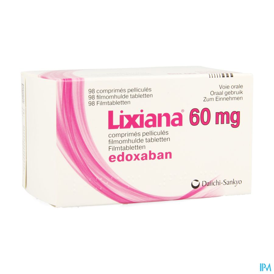 Lixiana 60mg Comp Pell 98 X 60mg Lixiana 60mg Comp Pell 98 X 60mg