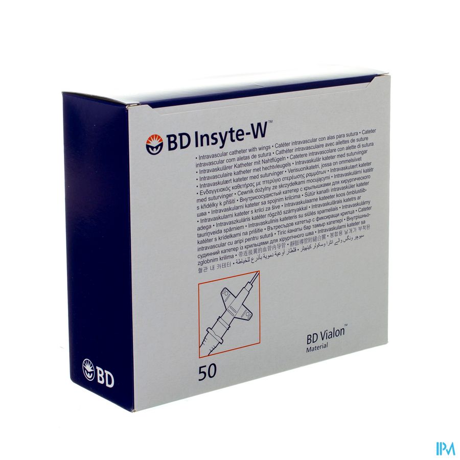 Bd Insyte-w Cath.iv 24g 3/4 0,7x19mm Jne 50 381312 Bd Insyte-w Cath.iv 24g 3/4 0,7x19mm Jne 50 381312