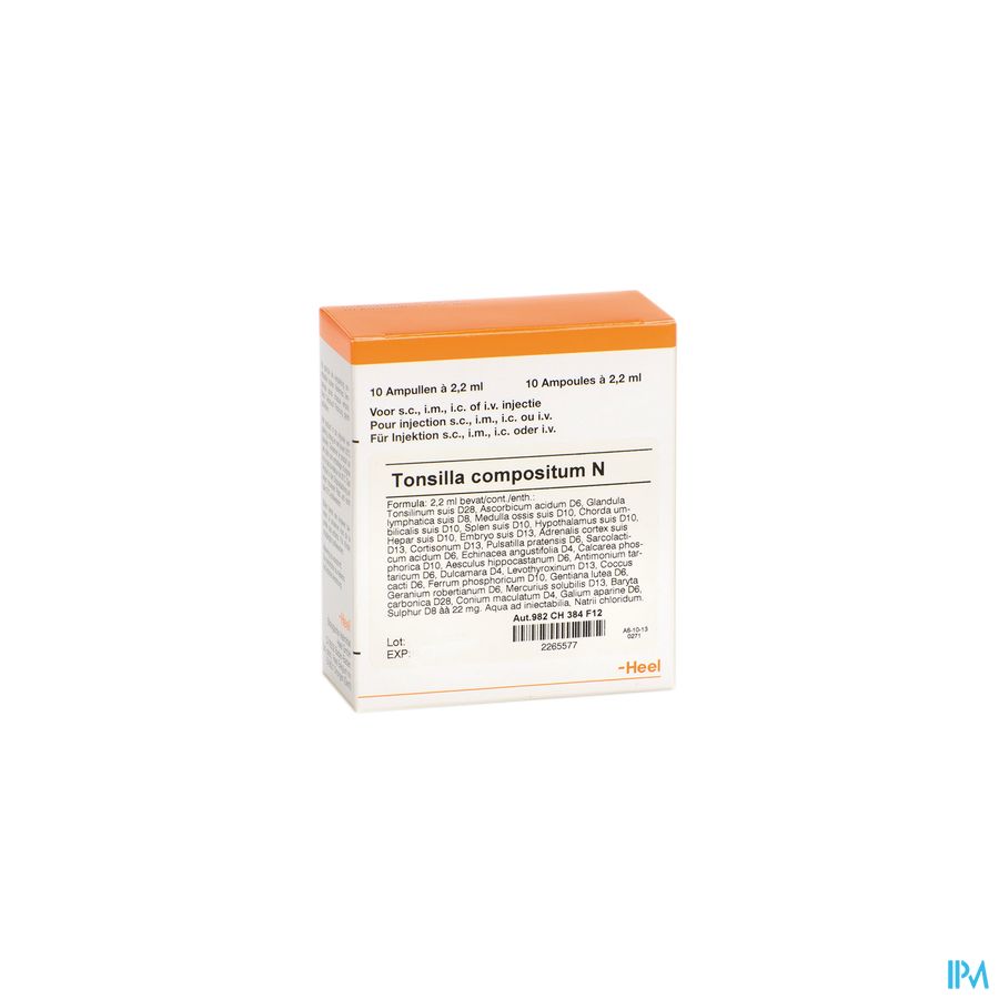 Tonsilla Composit. N Amp 10x2,2ml Heel Tonsilla Composit. N Amp 10x2,2ml Heel