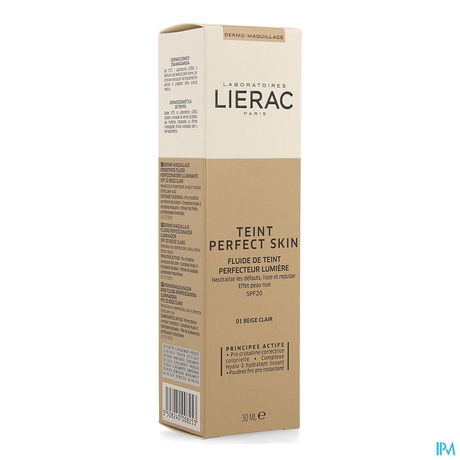 Lierac Teint Perfect Skin Fluide Beige Clair 40ml 1